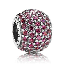 Load image into Gallery viewer, Pandora Retired Sterling Silver Pave Lights Charm with Red Zirconia - 791051CZR
