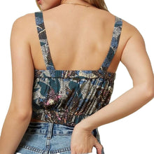 Load image into Gallery viewer, o'neill sasia tank crop top removable straps, multi, size small
