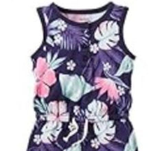 Load image into Gallery viewer, Carter's Sleeveless Floral Romper - Baby Girl newborn Tropical
