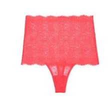 Load image into Gallery viewer, Victoria's Secret  High-Rise Thong Panty, Wild Watermelon, Size Medium
