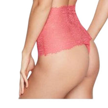 Load image into Gallery viewer, Victoria's Secret  High-Rise Thong Panty, Wild Watermelon, Size Medium
