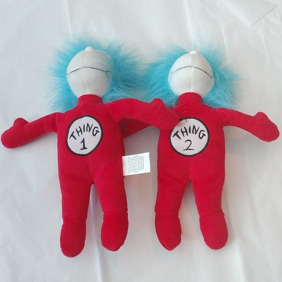 Dr. Seuss Cat in the Hat Thing 1 & 2 Plush Set Kohls Cares