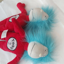 Load image into Gallery viewer, Dr. Seuss Cat in the Hat Thing 1 &amp; 2 Plush Set Kohls Cares
