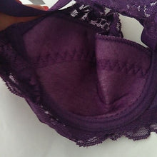 Load image into Gallery viewer, Purple Lace Push-up Bra, Small 34B
