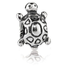 Load image into Gallery viewer, Pandora Retired Sterling Silver Turtle Animal Bead - 790158
