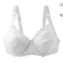 Load image into Gallery viewer, Classic White Lace Push-up Bra, XL
