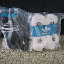 Load image into Gallery viewer, Adidas Men&#39;s Cushioned Quarter Crew &amp; Originals Low Cut White Socks 9 Pairs
