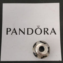 Load image into Gallery viewer, Pandora Murano Black Stars Charm Bead ALE 925 790908 Sterling …
