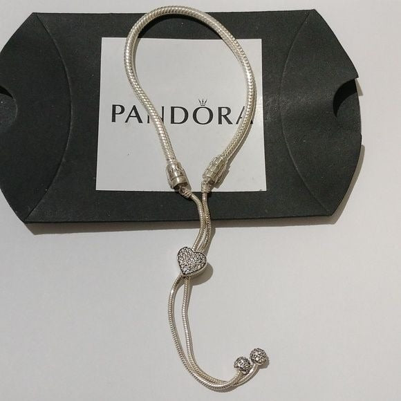 Adjustable Bracelet Pandora Slider Charms Pandora Moments Pavé