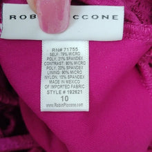 Load image into Gallery viewer, Robin Piccone Perla High Neck Crochet Mix Swimsuit, Orchid, 10
