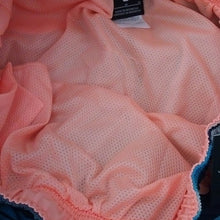 Load image into Gallery viewer, Nike Block Stripe Breaker 11&quot; Volley Swim Trunks, Blues/Orange, Size Medium
