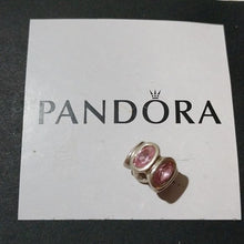 Load image into Gallery viewer, Pandora Retired Sterling Silver with Pink Zirconia Oval Lights Bead - 790311PCZ
