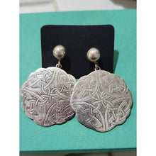 Load image into Gallery viewer, Sterling Silver Celtic Knot Drop Earrings
