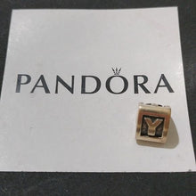 Load image into Gallery viewer, Pandora Retired Sterling Silver Alphabet Bead - Letter Y - 790323Y
