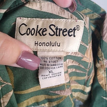 Load image into Gallery viewer, Cooke Street Green Hawaiian Shirt, size XL
