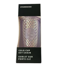 Load image into Gallery viewer, Starbucks Studded Unicorn Holographic Cold Cup Key Chain
