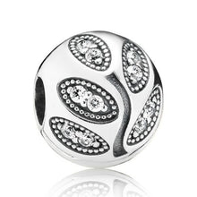 Load image into Gallery viewer, Pandora Sterling Silver Sparkling Leaves Clip w/ Clear Zirconia - 791416cz
