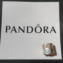 Load image into Gallery viewer, Pandora Retired Sterling Silver Blue Pond Bead with Blue Zirconia - 790336CZB
