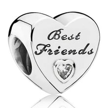 Load image into Gallery viewer, Pandora Sterling Silver Friendship Heart Charm w/Clear Zirconia 791727CZ
