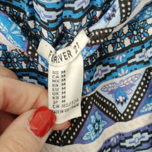 Load image into Gallery viewer, Forever 21 Blue Pattern Palazzo Pants, Size Medium
