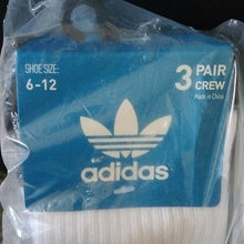 Load image into Gallery viewer, Adidas Men&#39;s White Crew Socks - 9 Pairs
