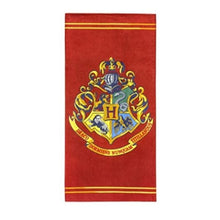Load image into Gallery viewer, Warner Bros Harry Potter House Crests Beach Towel, 28" x 58"
