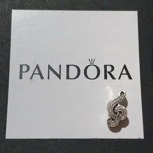 Load image into Gallery viewer, Pandora Retired Sterling Silver Sweet Music Treble Clef Charm w/ CZs -791381cz
