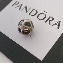 Load image into Gallery viewer, Pandora Retired Sterling Silver Love You Black Enamel Bead - 790543EN22
