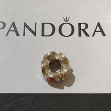 Load image into Gallery viewer, Pandora Retired Sterling Silver with Orange Zirconia Oval Lights Bead - 790311OC
