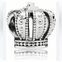 Load image into Gallery viewer, Pandora Retired Sterling Silver 925 ALE Regal Crown Charm - 790930
