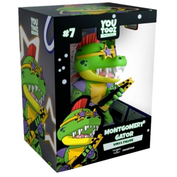 Five Nights at Freddy's Montgomery Gator Vinyl Figure #7 in Clear Protective Box