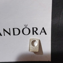 Load image into Gallery viewer, Pandora Sterling Silver Open Letter A Alphabet Charm with Heart Pattern - 797455
