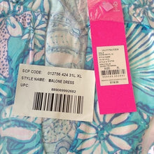 Load image into Gallery viewer, Lilly Pulitzer Malone Dress, Amalfi Blue, Sound the Sirens, XL
