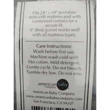 Load image into Gallery viewer, Fitted Mini Crib Sheet 24" x 38", Soft Breathable 100% Cotton Jersey, set of 3
