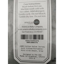 Load image into Gallery viewer, Fitted Mini Crib Sheet 24" x 38", Soft Breathable 100% Cotton Jersey, set of 3

