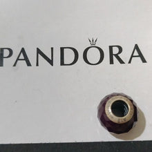 Load image into Gallery viewer, Pandora Petite Facets Charm with Purple Zirconia- 791499acz
