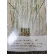 Load image into Gallery viewer, Candamar Designs Narcissus Picture EMBELLISHED cross stitch kit 51343 flowers
