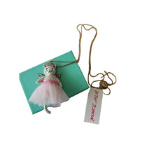 Load image into Gallery viewer, Betsey Johnson Cat Ballerina Pendant Necklace Fairy NEW NWT
