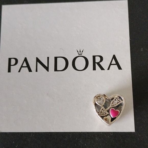 Pandora Sterling Silver Struck By Love Charm 792039cz