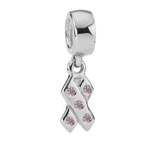 Load image into Gallery viewer, Pandora Breast Cancer Awareness Ribbon with Pink CZs 790314PCZ…
