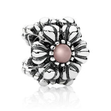 Load image into Gallery viewer, Pandora Sterling Silver October Birthday Blooms Bead with Pink Opal - 790580pop
