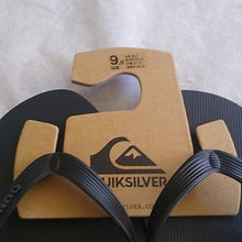 Load image into Gallery viewer, Quiksilver Men&#39;s Black Flip Flop Sandals, size 9
