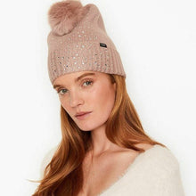 Load image into Gallery viewer, Victoria&#39;s Secret Winter Angel PomPom Hat + Glove Set
