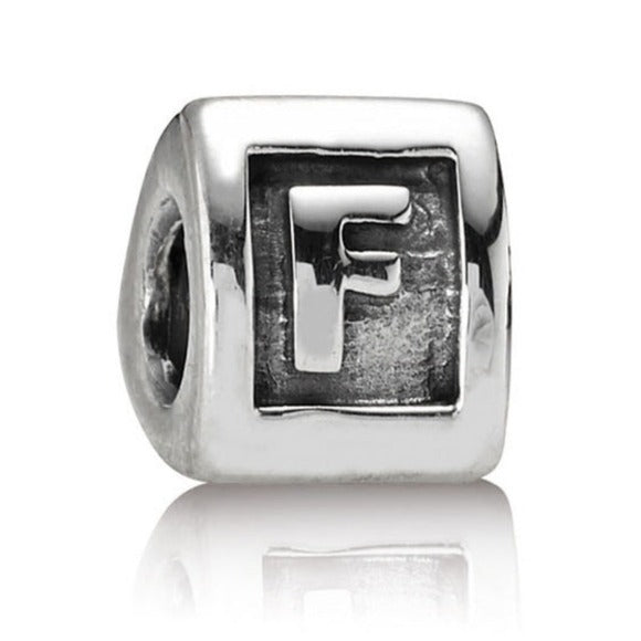 Pandora Retired Sterling Silver Alphabet Bead - Letter F - 790323F