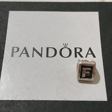 Load image into Gallery viewer, Pandora Retired Sterling Silver Alphabet Bead - Letter F - 790323F
