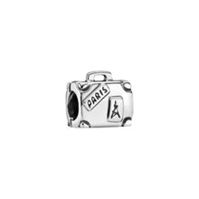 Load image into Gallery viewer, Pandora Sterling Silver Adventure Suitcase 2 sided Travel Charm  790362
