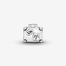 Load image into Gallery viewer, Pandora Sterling Silver Adventure Suitcase 2 sided Travel Charm  790362
