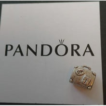 Load image into Gallery viewer, Pandora Sterling Silver Adventure Suitcase 2 sided Travel Charm  790362
