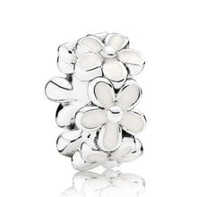 Load image into Gallery viewer, Pandora Sterling Silver Darling Daisies Spacers w/ White Enamel - 791495EN12 Set
