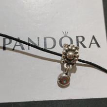 Load image into Gallery viewer, Pandora Retired Sterling Silver Daisy Dangle with Deep Blue Topaz - 790386TPP
